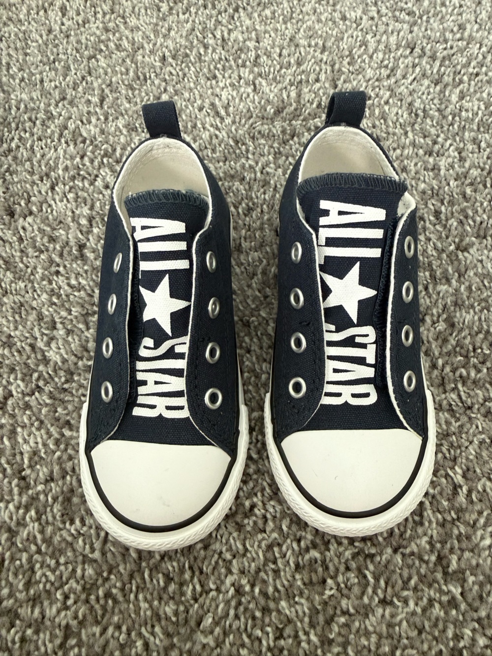 Converse Kids Slip-On All Star Sneakers - Black & White